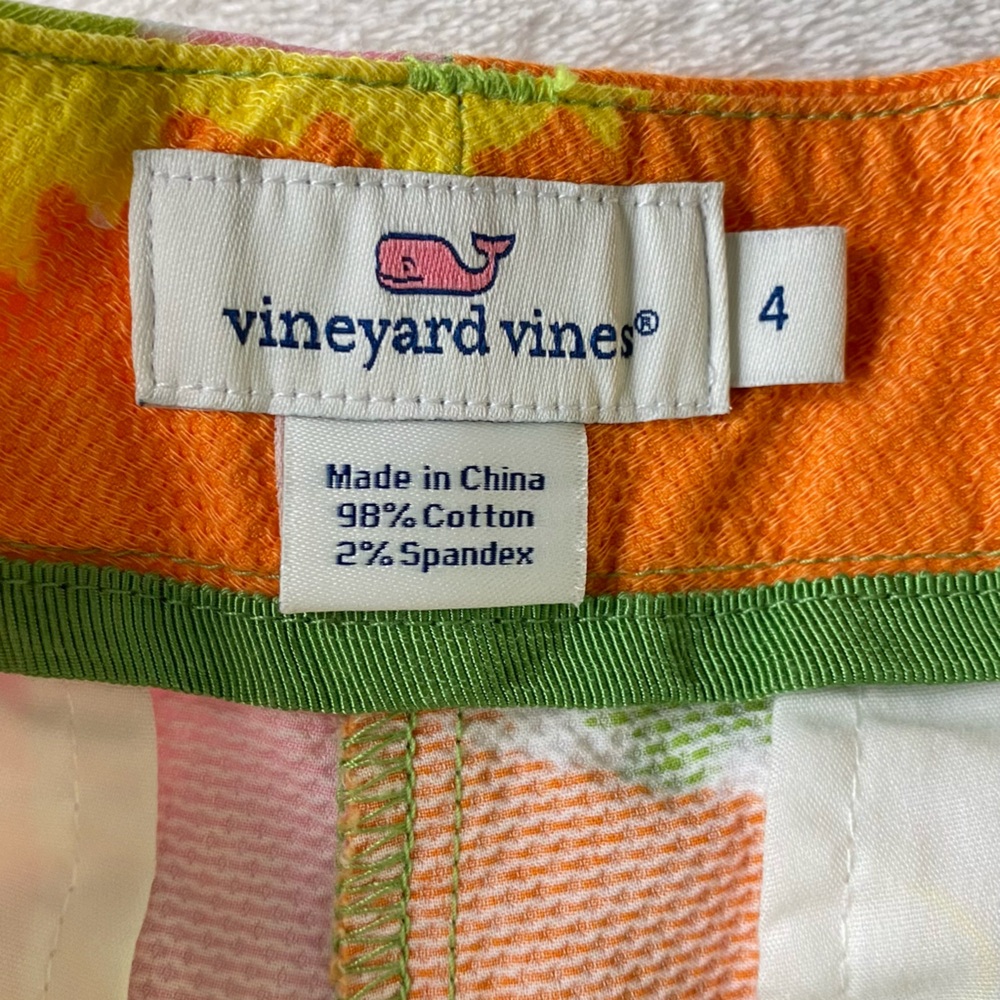 Vineyard Vines Garden Party Floral Shorts sz 4 - Picture 8 of 12